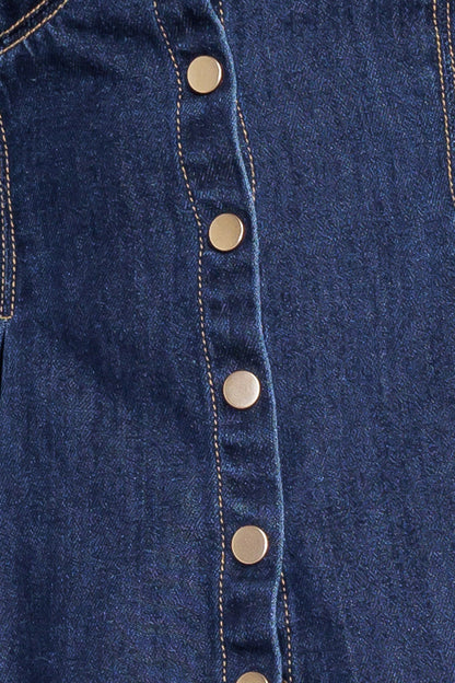 SILENT AUTHORITY DENIM CAMI TOP