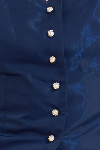 SCALLOP KISS WOVEN TOP