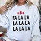 Fa La La Retro Christmas Trees Sweatshirt