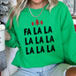 Fa La La Retro Christmas Trees Sweatshirt