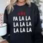 Fa La La, Retro Christmas Trees, Sweatshirt