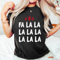 Fa La La, Retro, Christmas Trees Comfort Colors Tshirt