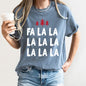 Fa La La, Retro, Christmas Trees Comfort Colors Tshirt