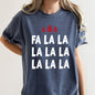 Fa La La, Retro, Christmas Trees Comfort Colors Tshirt