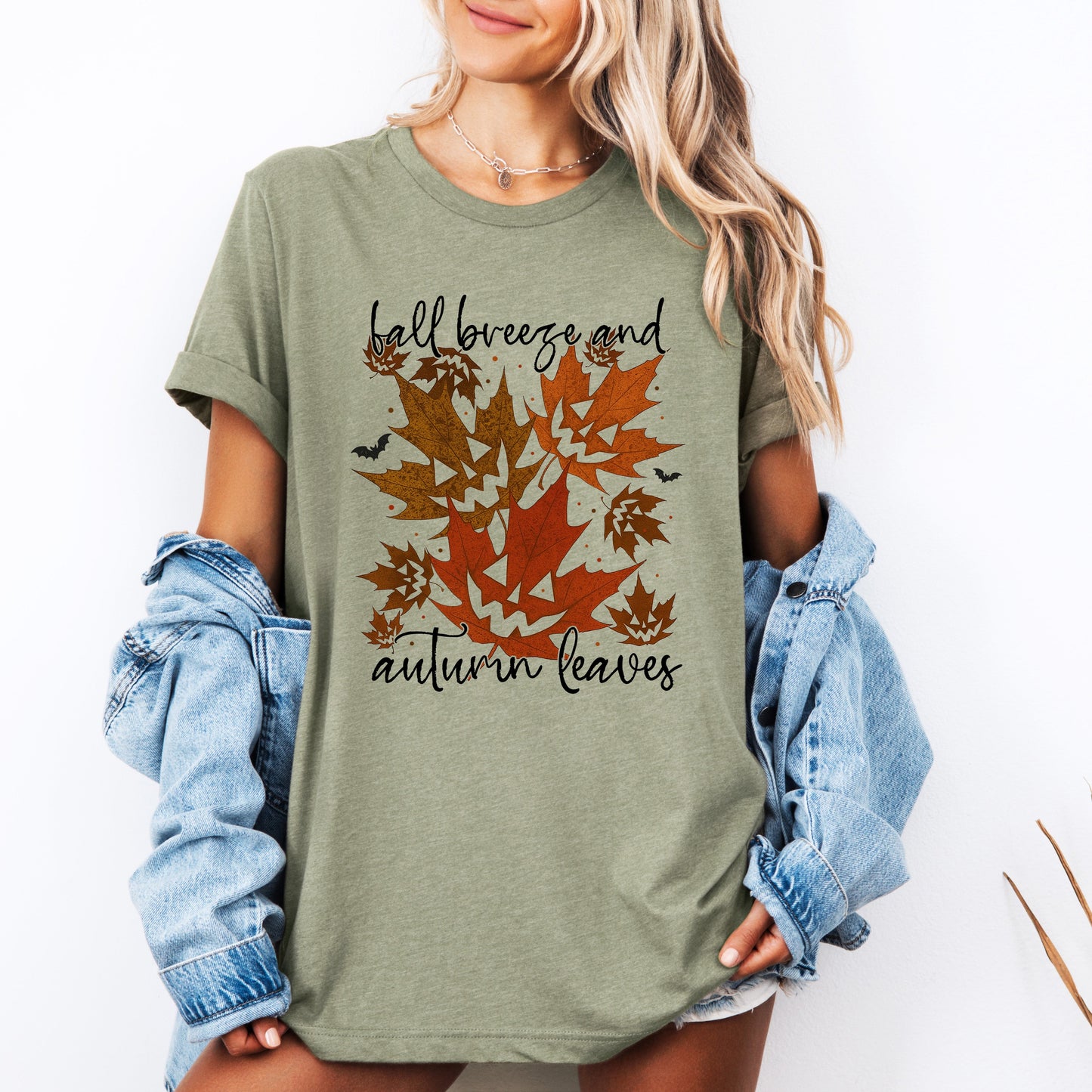 Fall Breeze and Autumn Leaves, Halloween, Tshirt
