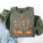 Fall Breeze and Autumn Leaves, Skeletons, Fall, Pumpkin Spice, Autumn Skeleton, Dancing Skeletons, Halloween Sweatshirt