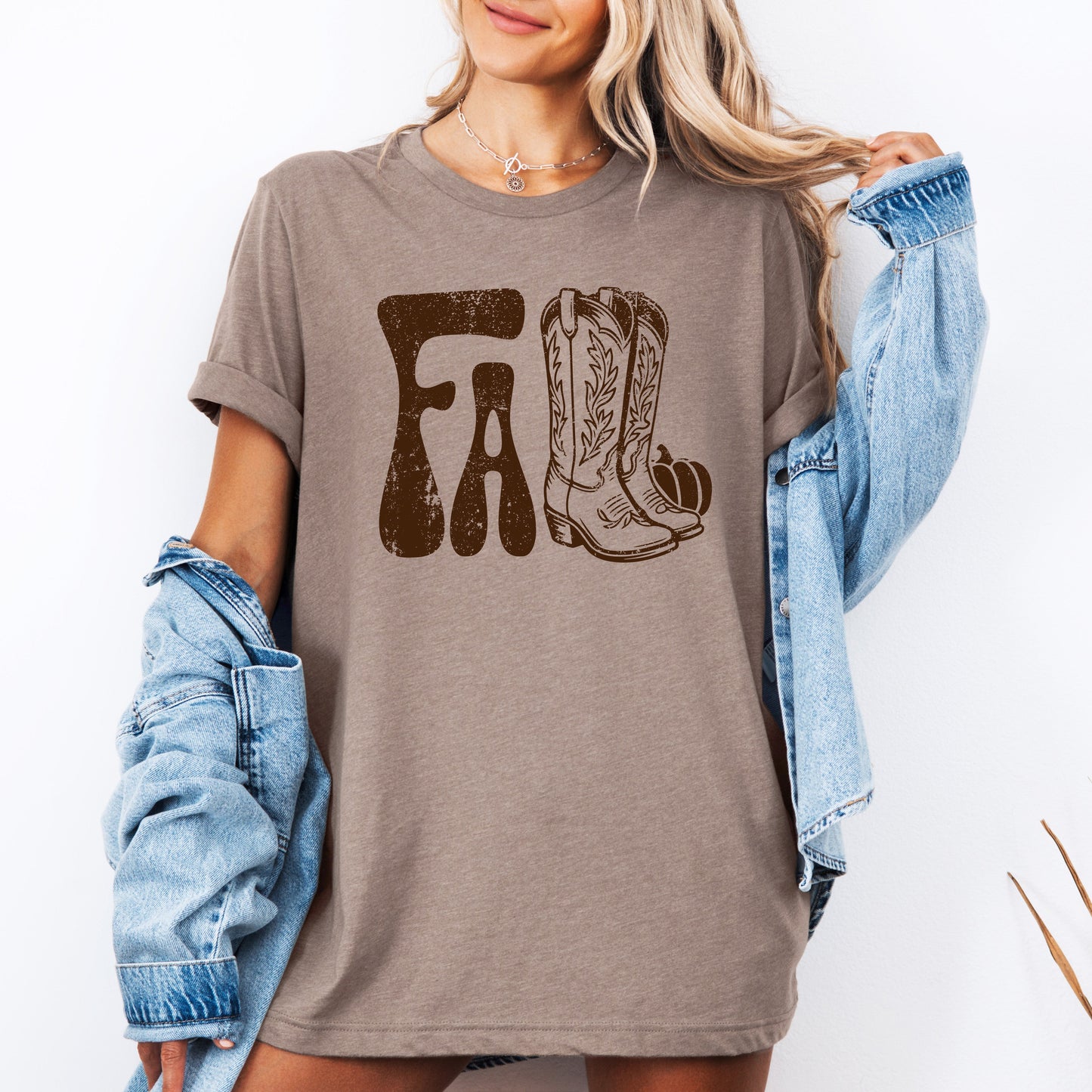 Fall Cowboy Boots, Western, Autumn, Tshirt