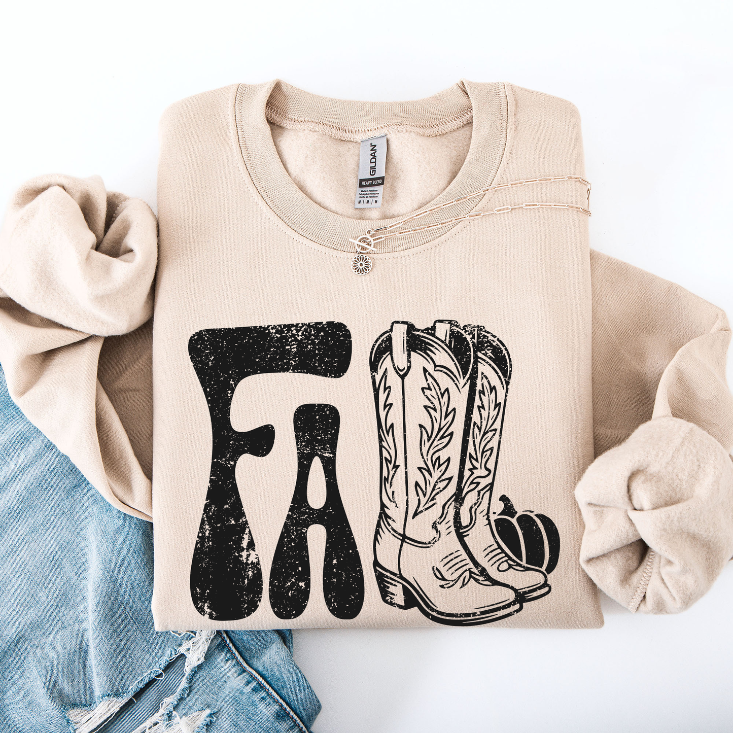 Fall Cowboy Boots, Western, Autumn Sweatshirt