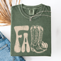 Fall Cowboy Boots, Western, Autumn, Comfort Colors T-Shirt