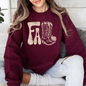 Fall Cowboy Boots, Western, Autumn Sweatshirt