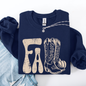 Fall Cowboy Boots, Western, Autumn Sweatshirt