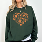 Fall Heart, Pumpkin Leaves, Autumn Sweatshirt