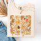 Fall Vibes, Colorful Autumn Flowers, Comfort Colors T-Shirt