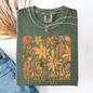 Fall Vibes, Colorful Autumn Flowers, Comfort Colors T-Shirt