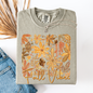 Fall Vibes, Colorful Autumn Flowers, Comfort Colors T-Shirt