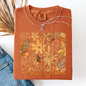 Fall Vibes, Colorful Autumn Flowers, Comfort Colors T-Shirt