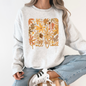 Fall Vibes, Colorful Autumn Flowers Sweatshirt
