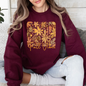 Fall Vibes, Colorful Autumn Flowers Sweatshirt