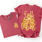 Fall Vibes, Coquette, Front and Back, Leaves, Autumn, Comfort Colors T-Shirt