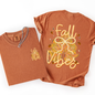 Fall Vibes, Coquette, Front and Back, Leaves, Autumn, Comfort Colors T-Shirt