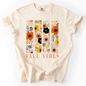 Fall Vibes, Floral Stripes, Beautiful Autumn, Comfort Colors T-Shirt