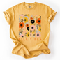 Fall Vibes, Floral Stripes, Beautiful Autumn, Comfort Colors T-Shirt