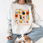 Fall Vibes, Floral Stripes, Beautiful Autumn Sweatshirt