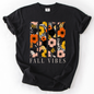 Fall Vibes, Floral Stripes, Beautiful Autumn, Comfort Colors T-Shirt