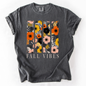 Fall Vibes, Floral Stripes, Beautiful Autumn, Comfort Colors T-Shirt