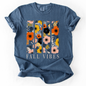 Fall Vibes, Floral Stripes, Beautiful Autumn, Comfort Colors T-Shirt