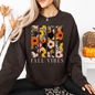 Fall Vibes, Floral Stripes, Beautiful Autumn Sweatshirt