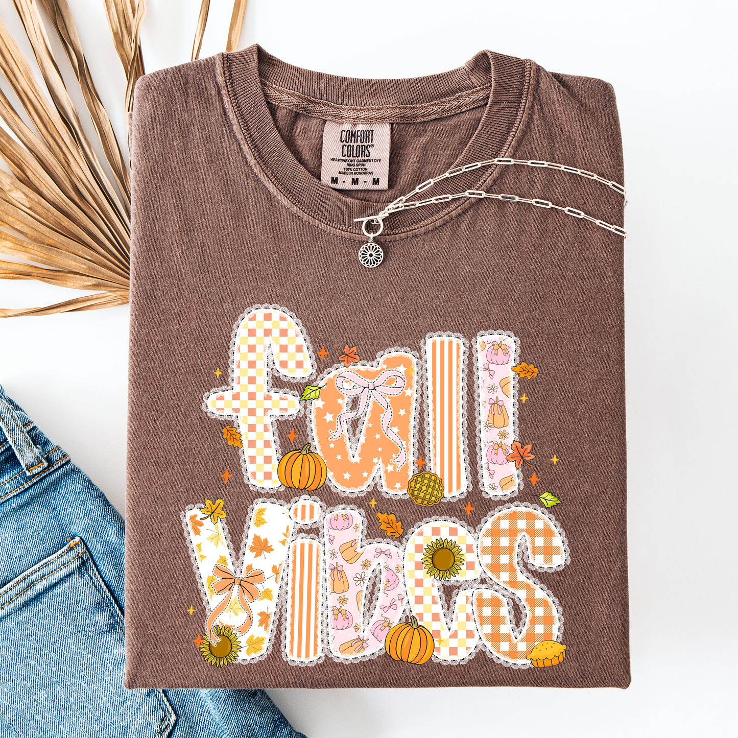 Fall Vibes, Patterns, Halloween, Pumpkin, Autumn, Comfort Colors T-Shirt