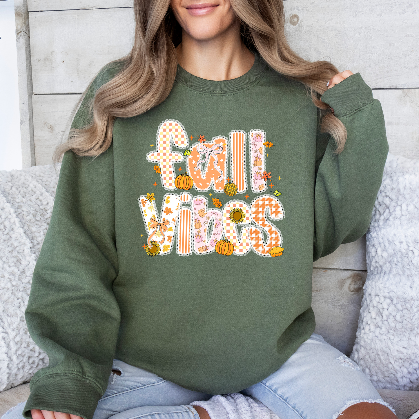 Fall Vibes, Patterns, Halloween, Pumpkin, Autumn Sweatshirt
