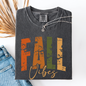 Fall Vibes, Retro Varsity, Autumn, Pumpkin, Comfort Colors T-Shirt