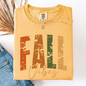 Fall Vibes, Retro Varsity, Autumn, Pumpkin, Comfort Colors T-Shirt
