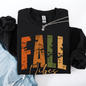 Fall Vibes, Retro Varsity, Autumn, Pumpkin Sweatshirt