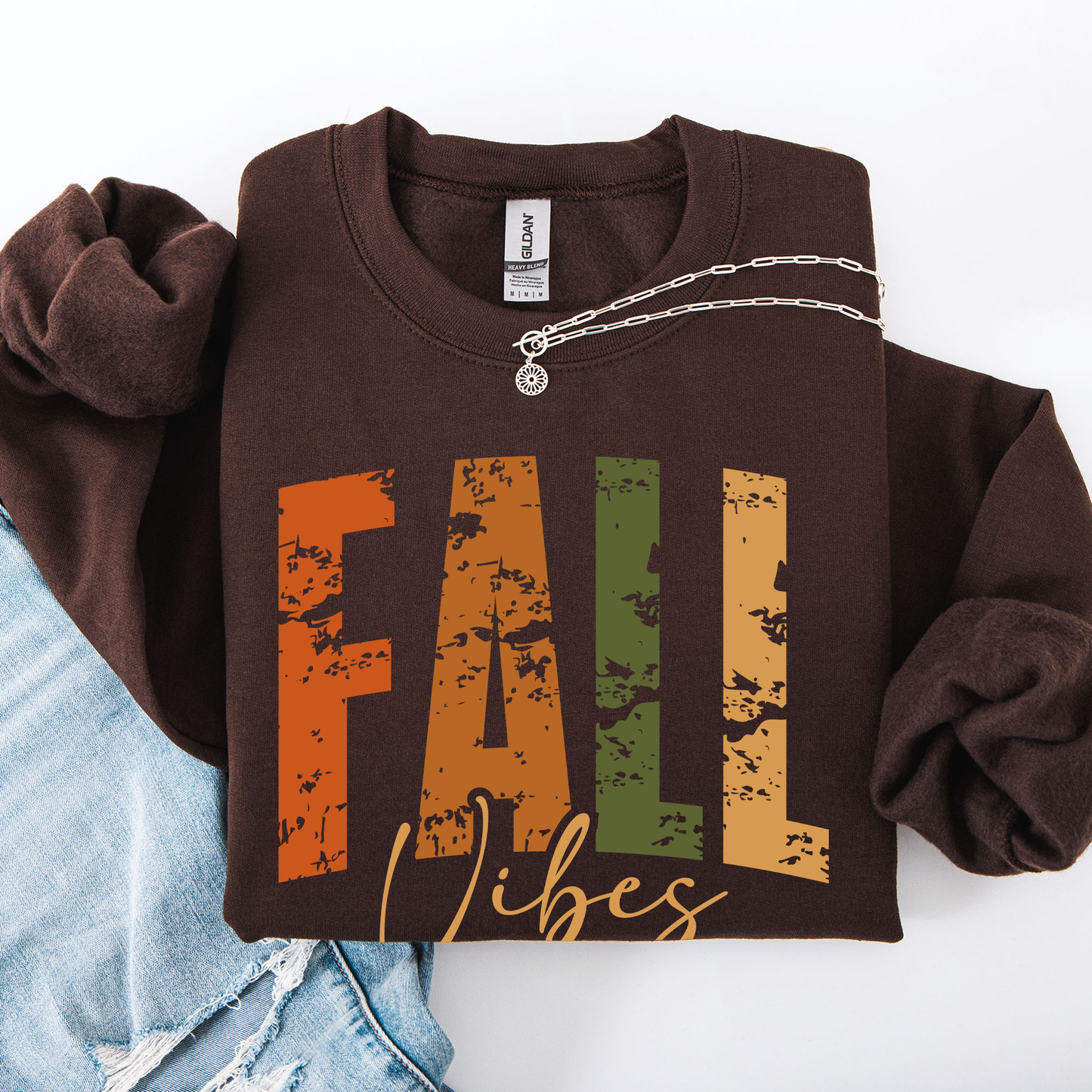 Fall Vibes, Retro Varsity, Autumn, Pumpkin Sweatshirt