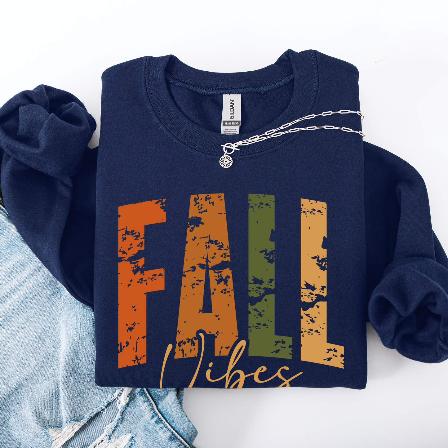 Fall Vibes, Retro Varsity, Autumn, Pumpkin Sweatshirt