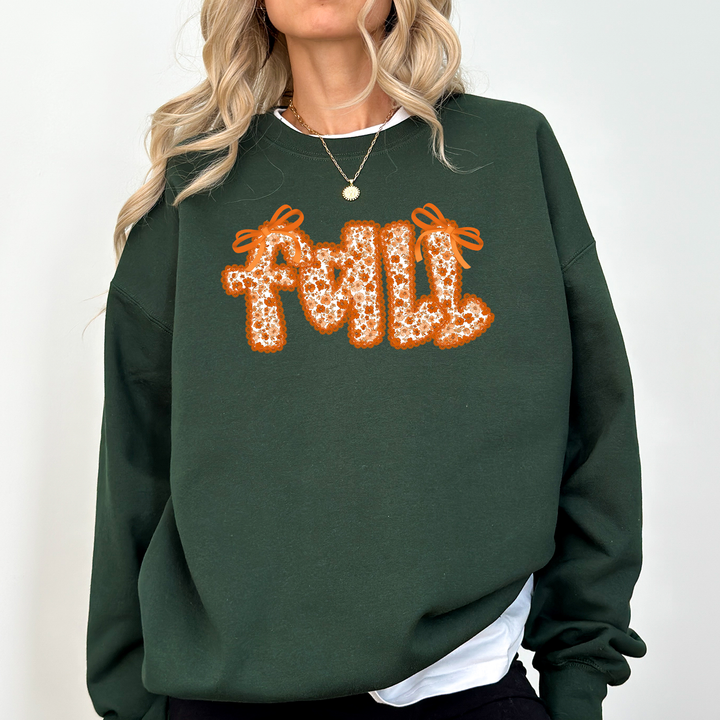Fall, Beautiful Bows Ribbons, Colorful, Autumn, Coquette Sweatshirt