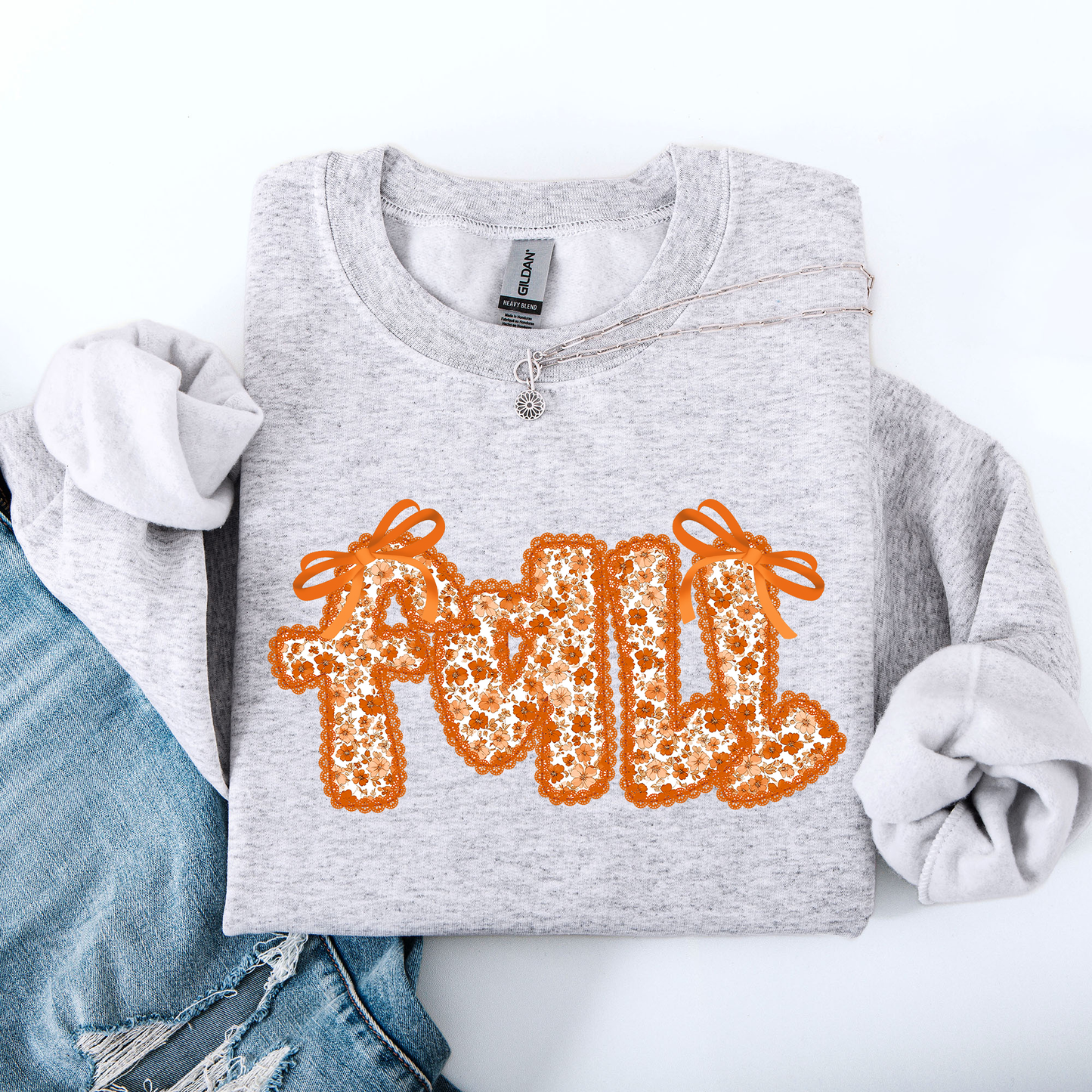 Fall, Beautiful Bows Ribbons, Colorful, Autumn, Coquette Sweatshirt
