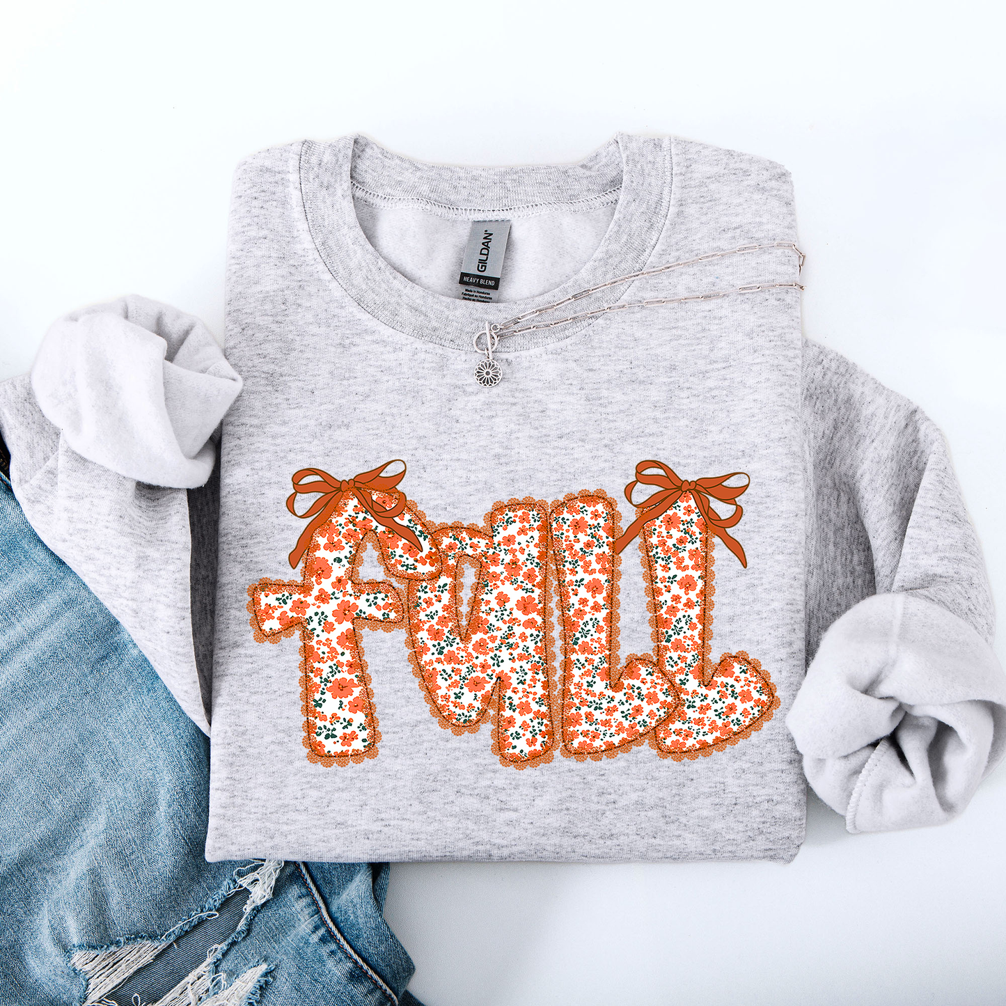 Fall, Beautiful Ribbons, Colorful, Autumn, Coquette Sweatshirt