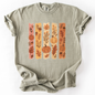 Fall, Brush Stroke, Floral, Pumpkin, Autumn, Comfort Colors T-Shirt