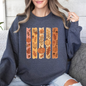 Fall, Brush Stroke, Floral, Pumpkin, Autumn Sweatshirt