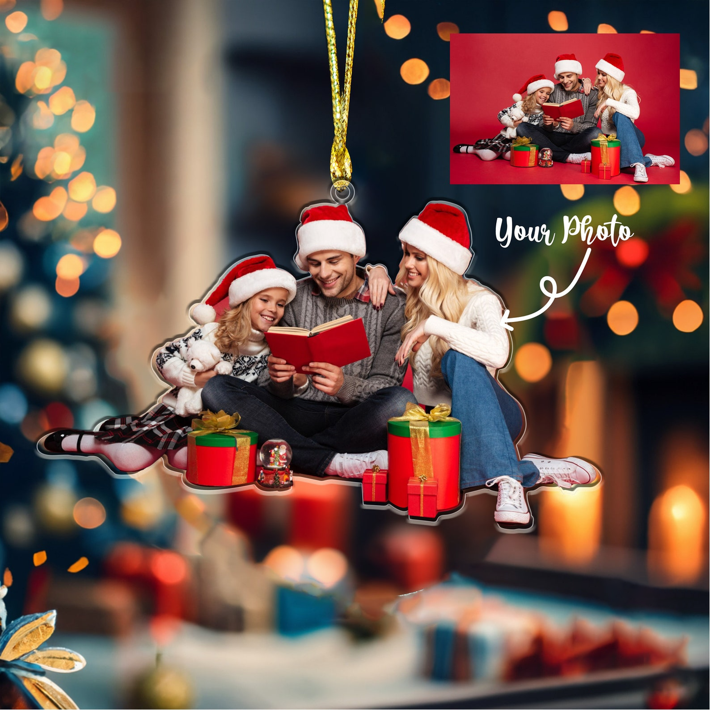 Christmas Ornaments, 2024 Custom Christmas Ornaments, Picture Ornament Christmas, Photo Ornament, Family Photo Ornament, Xmas Gift