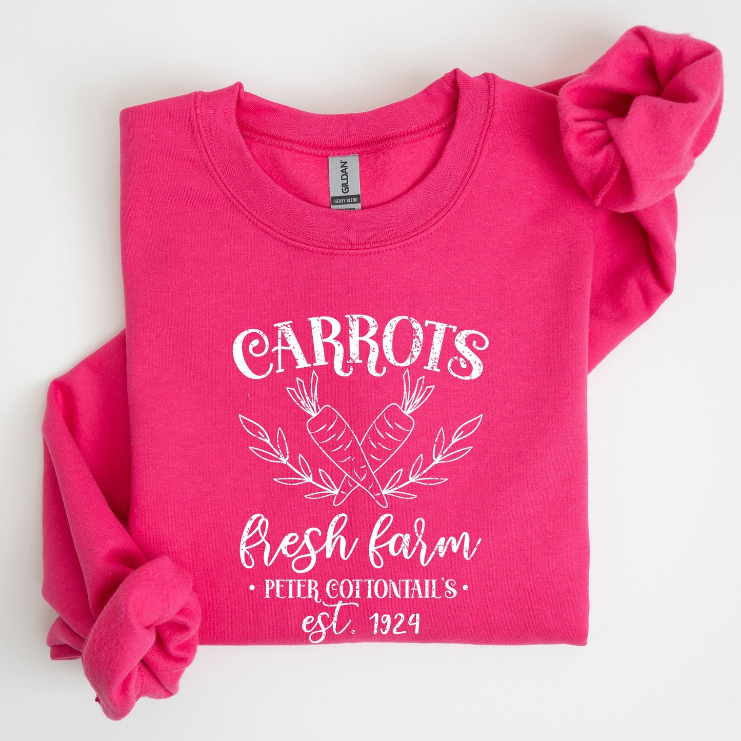 Farm Fresh Carrots, Peter Cottontail, Retro Farm Sign, Easter Sweatshirt
