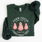 Farm Fresh Christmas Tree, Cake, Winter, Santa, Xmas Sweatshirt
