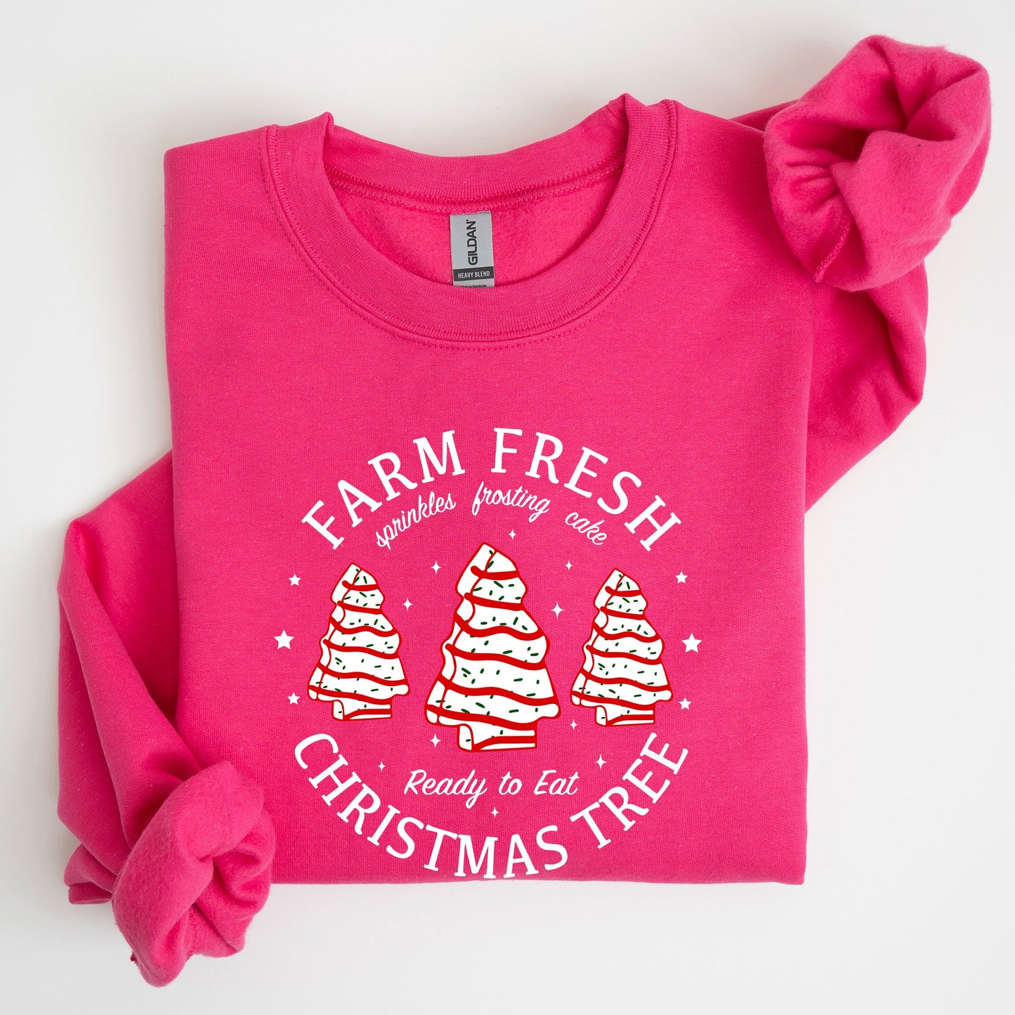 Farm Fresh Christmas Tree, Cake, Winter, Santa, Xmas Sweatshirt