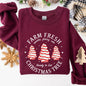 Farm Fresh Christmas Tree, Cake, Winter, Santa, Xmas Sweatshirt