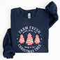 Farm Fresh Christmas Tree, Cake, Winter, Santa, Xmas Sweatshirt
