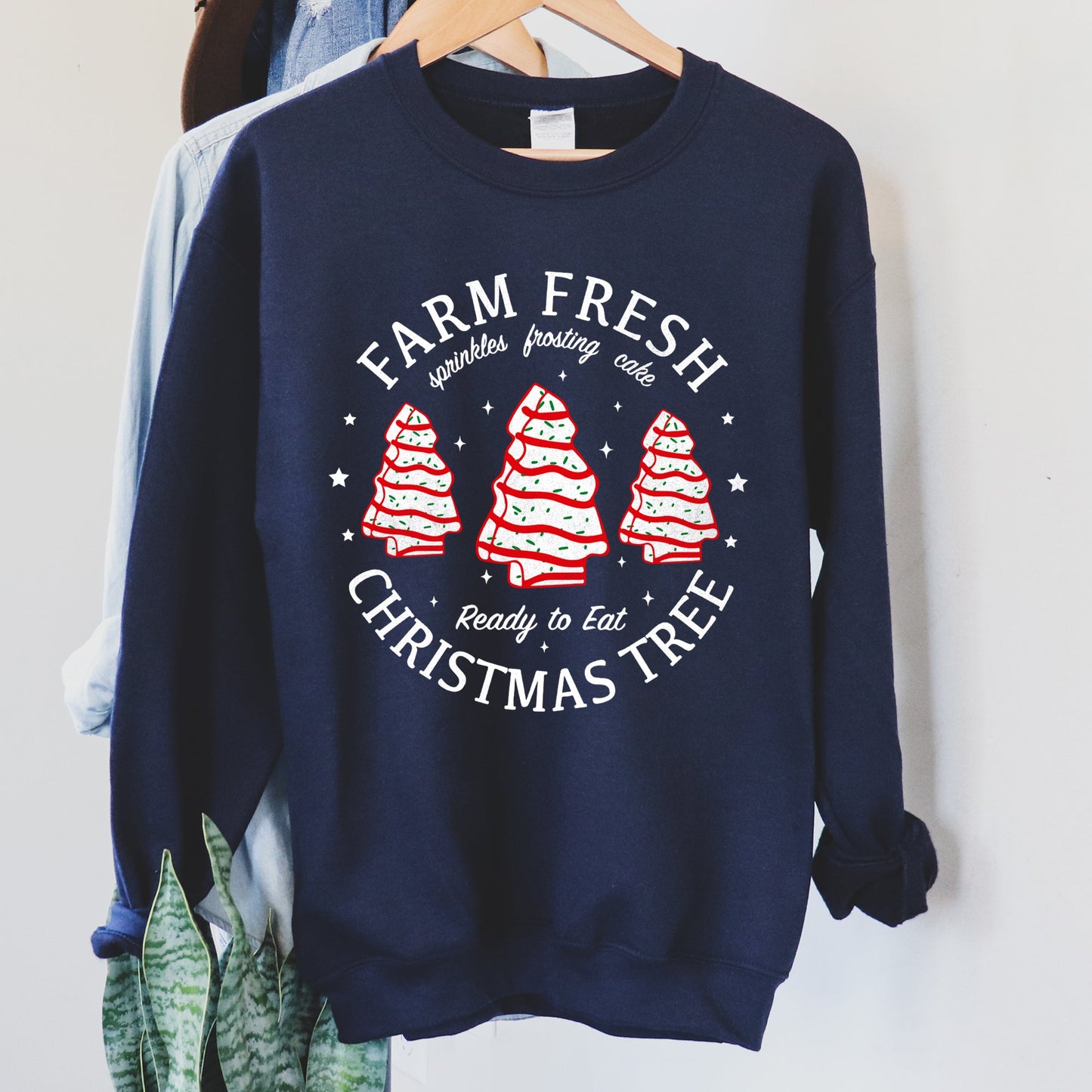 Farm Fresh Christmas Tree Cakes, Sweatshirt